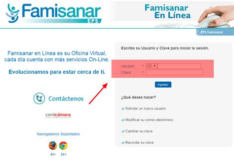 famisanar numero para citas|Famisanar Encuentra aquí los Teléfonos para agendar citas en